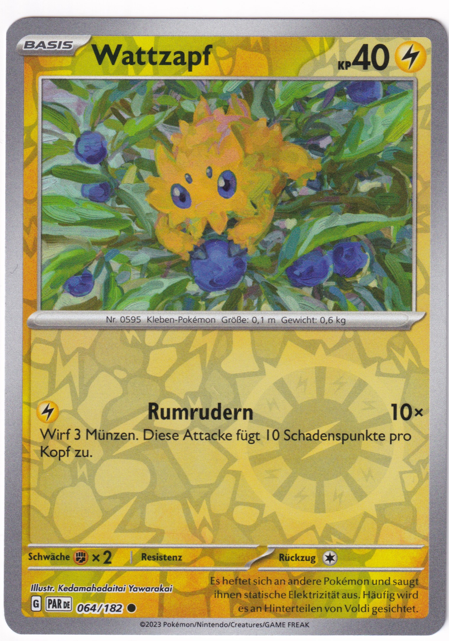 Wattzapf 064/182 Common Reverse Holo - Karmesin & Purpur - Paradoxrift Deutsch