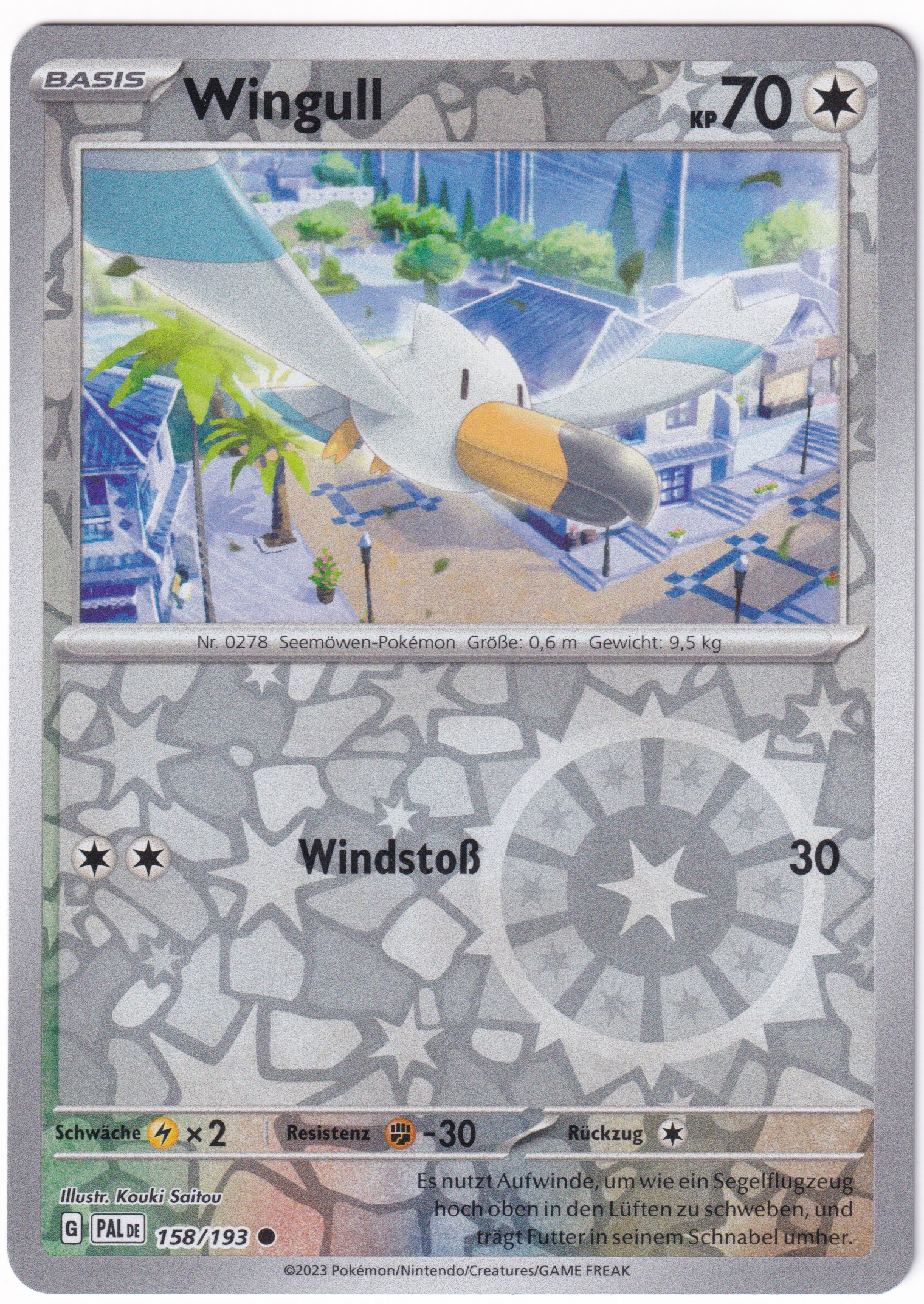 Wingull 158/193 Common Reverse Holo - Entwicklungen in Paldea Deutsch