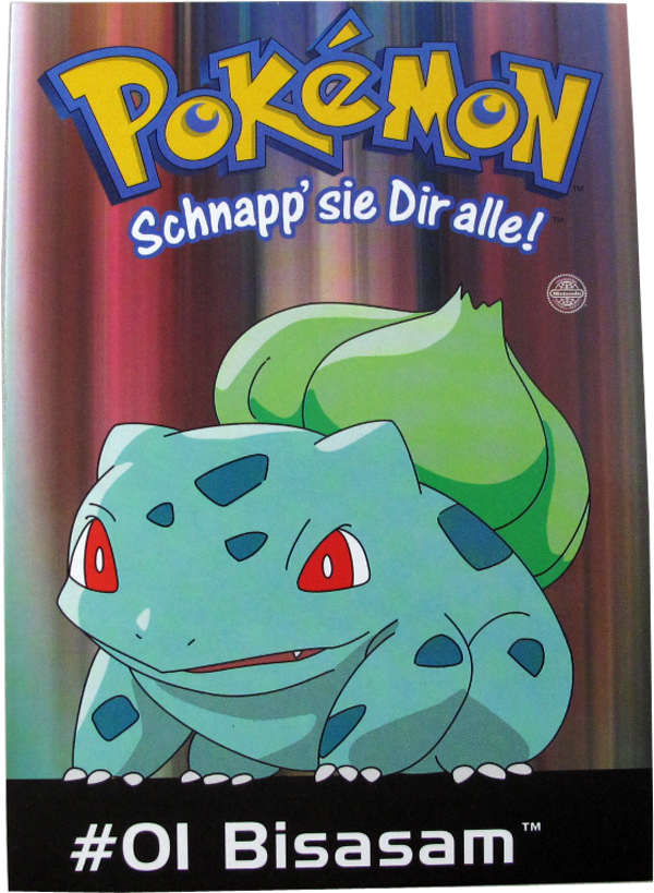 Pokemon Erste Generation Postkarte #1 Bisasam