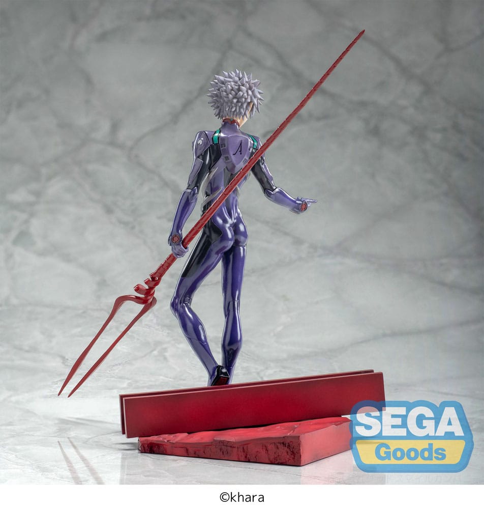 Action Figur - Evangelion: 3.0+1.0 Thrice Upon a Time - Super Premium Figure - Kaworu Nagisa x Spear of Longinus 21 cm