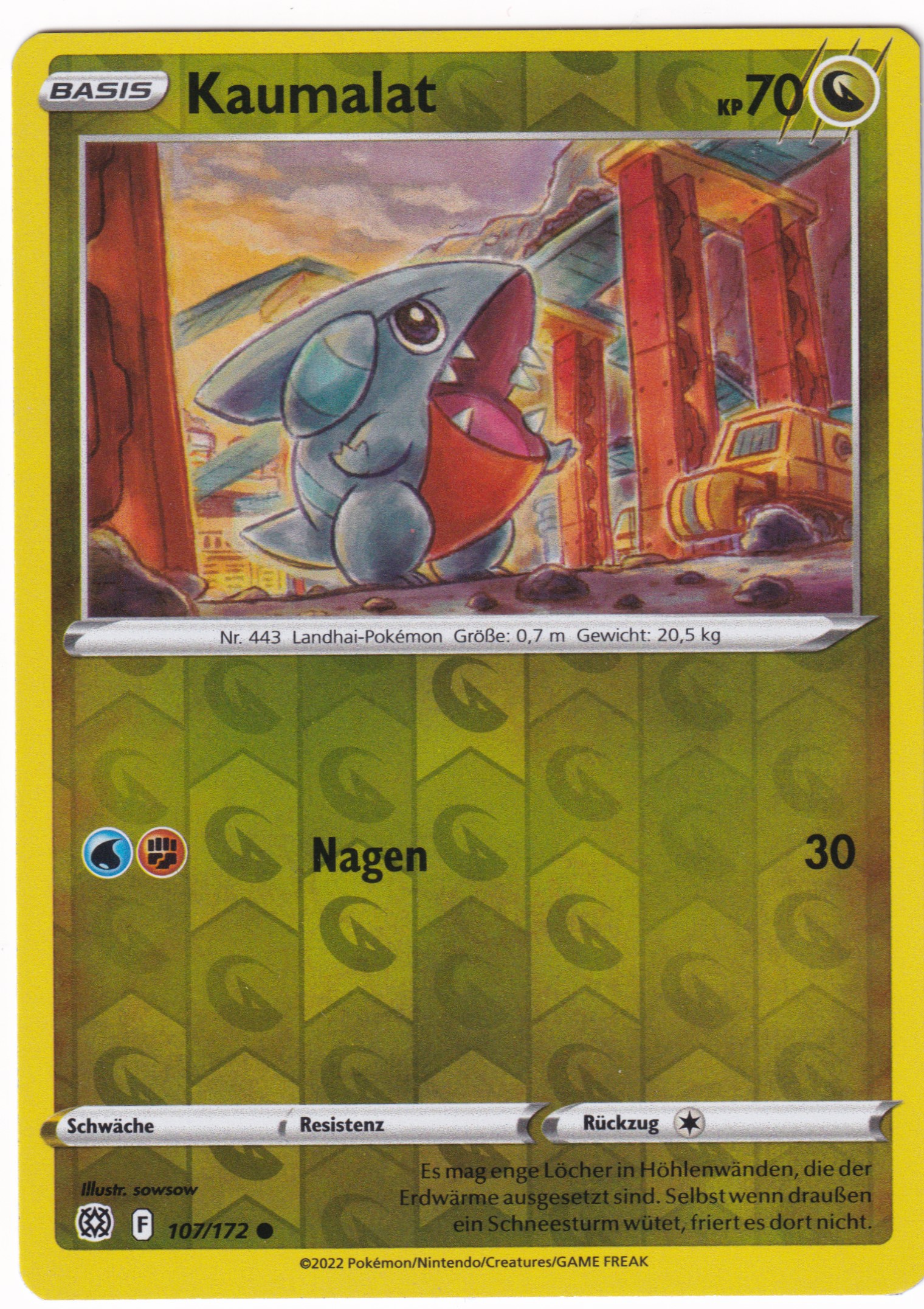 Kaumalat 107/172 Common Reverse Holo - Strahlende Sterne Deutsch