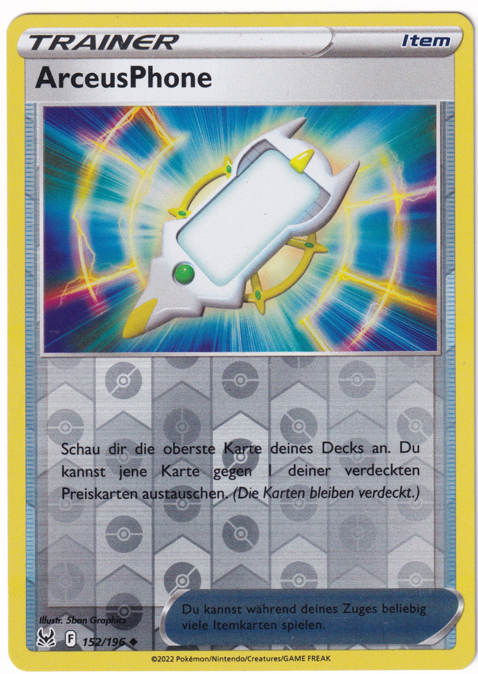 ArceusPhone 152/196 Uncommon Reverse Holo - Verlorener Ursprung Deutsch