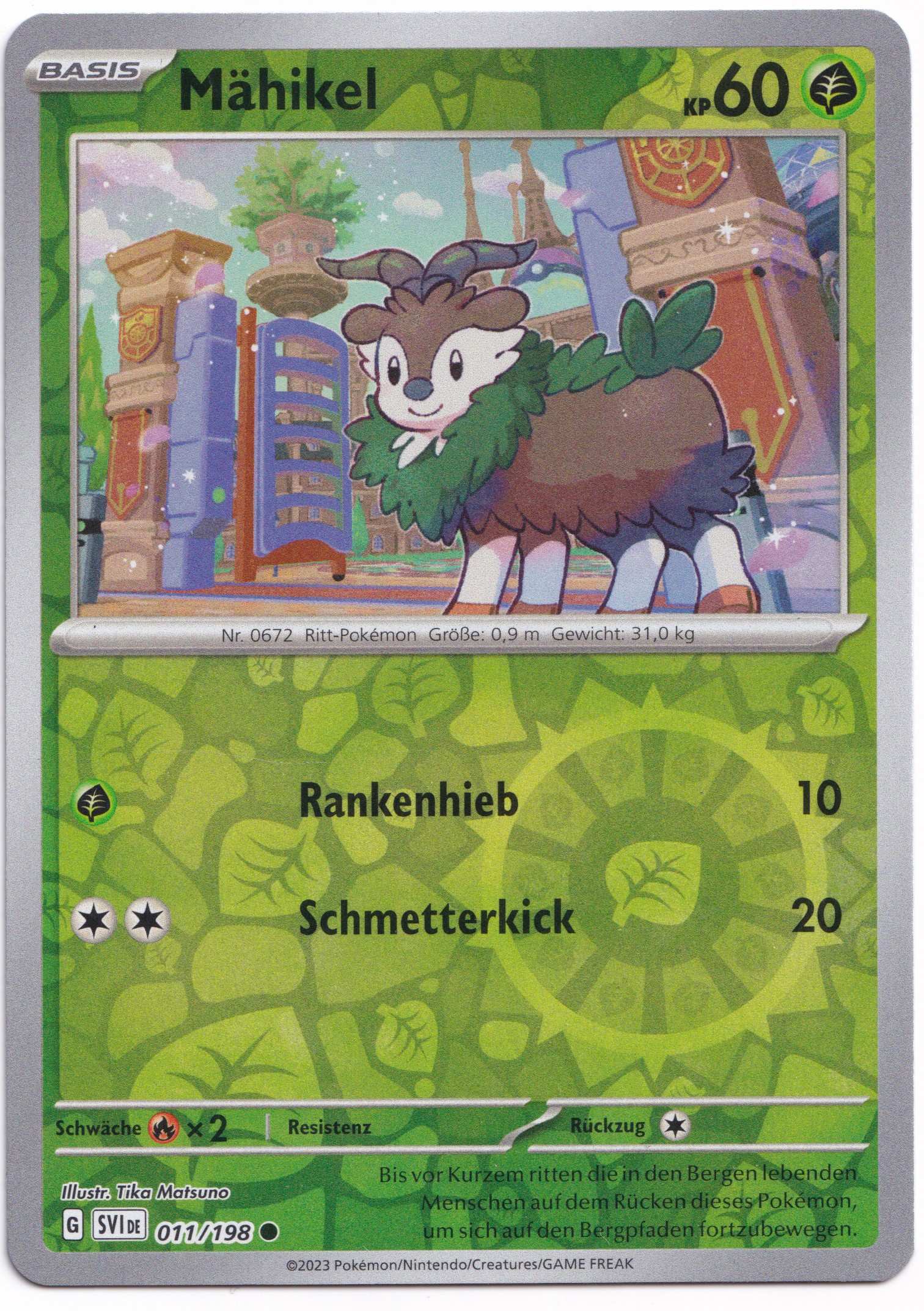 Mähikel 011/198 Common Reverse Holo  - Karmesin & Purpur Deutsch