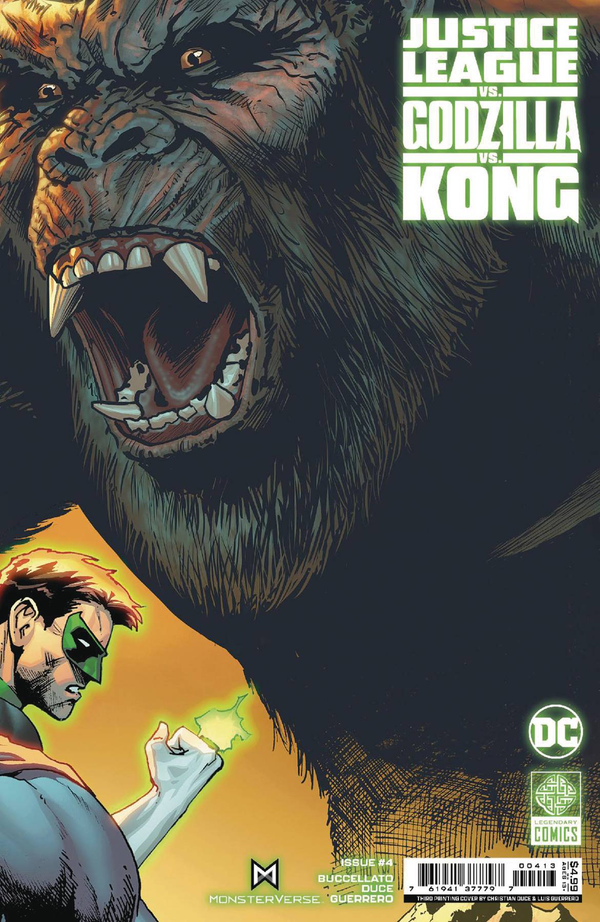 JUSTICE LEAGUE VS GODZILLA VS KONG #4 FINAL PTG CONNECT CVR