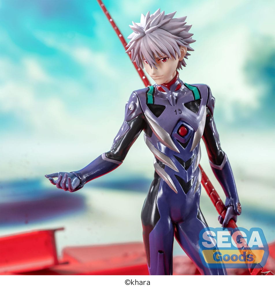 Action Figur - Evangelion: 3.0+1.0 Thrice Upon a Time - Super Premium Figure - Kaworu Nagisa x Spear of Longinus 21 cm