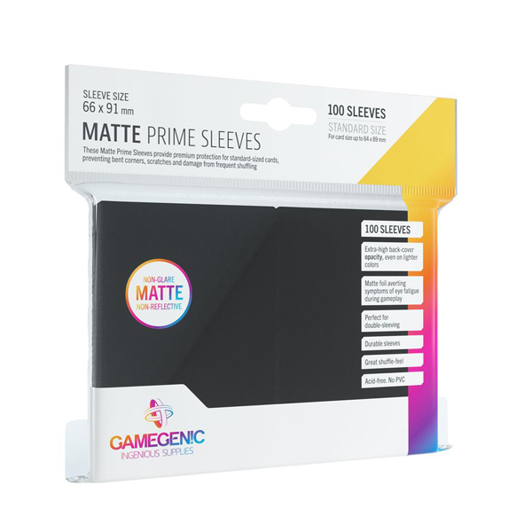 Gamegenic - Matte Prime Sleeves - Black