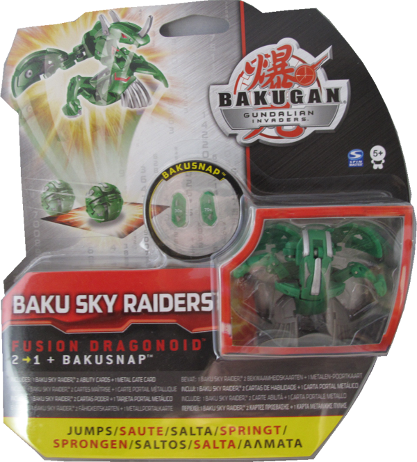 Bakugan Gundalian Invaders - Baku Sky Raiders - Fusion Dragonoid - grün