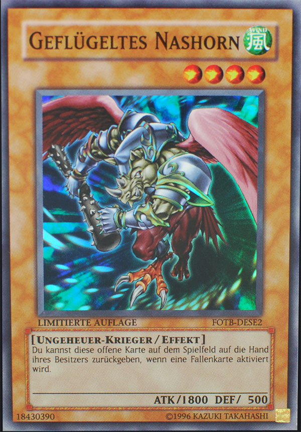 FOTB-DESE2 Geflügeltes Nashorn