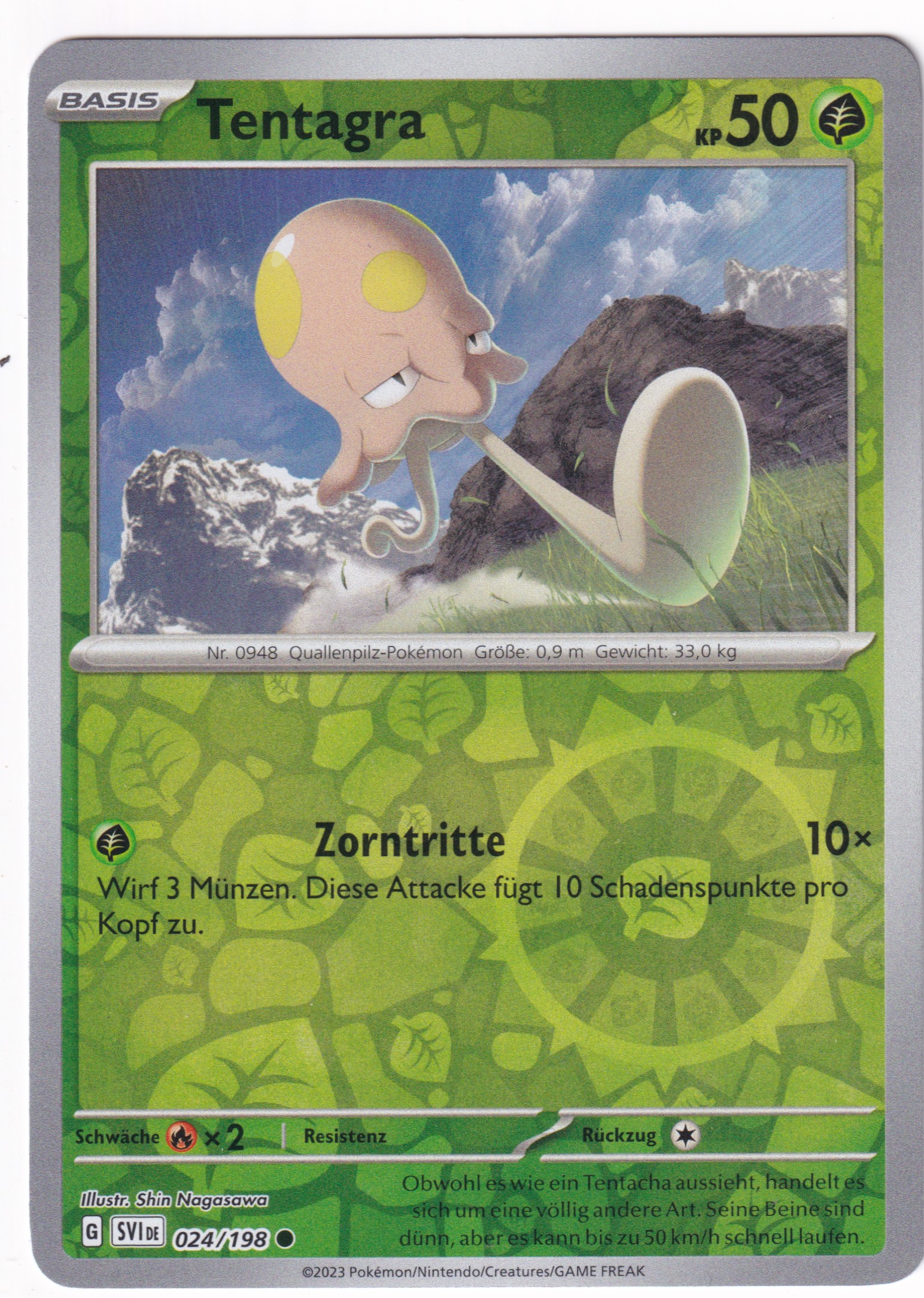 Tentagra 024/198 Common Reverse Holo  - Karmesin & Purpur Deutsch