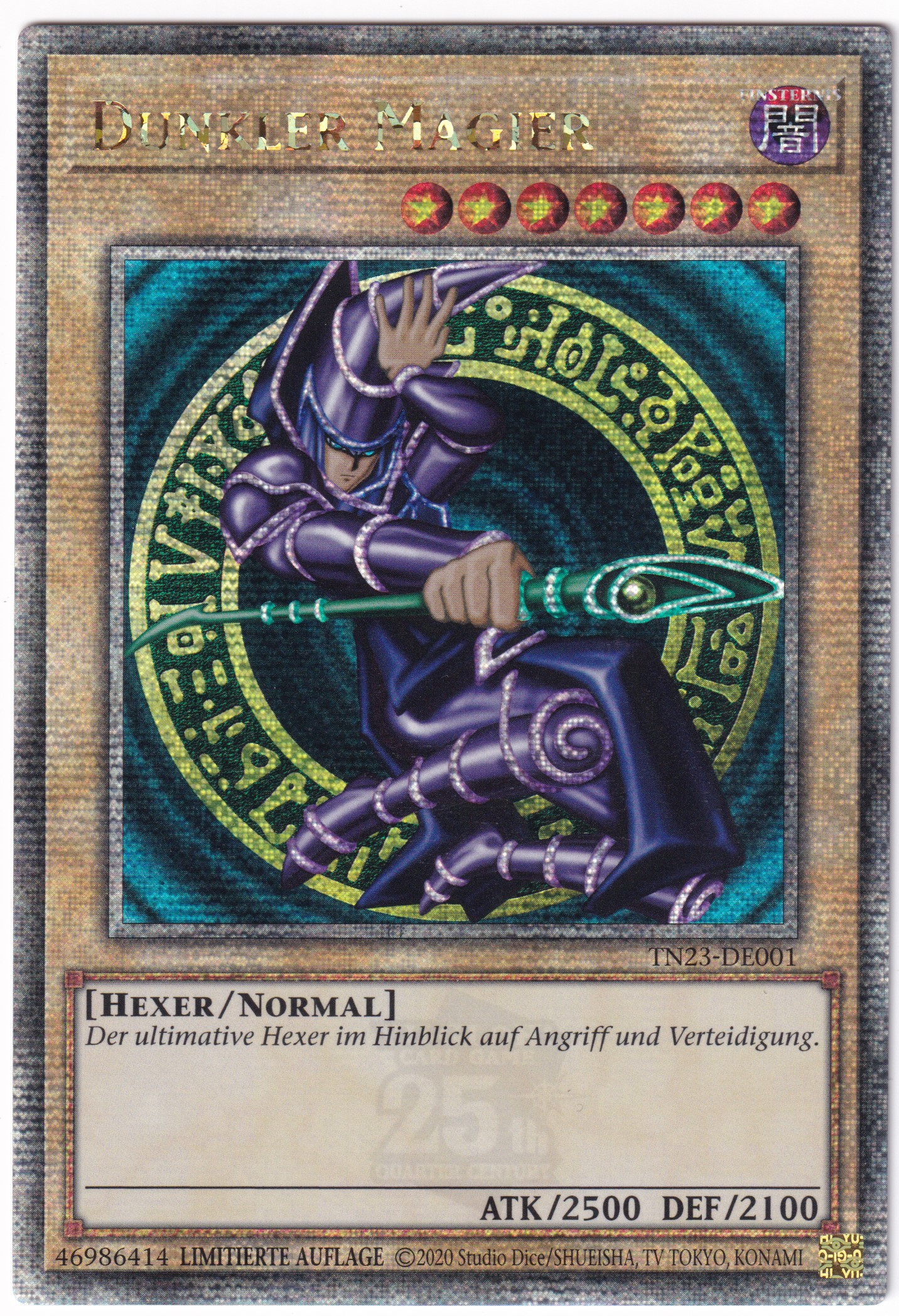 TN23-DE001 Dunkler Magier - Quarter Century Secret Rare deutsch