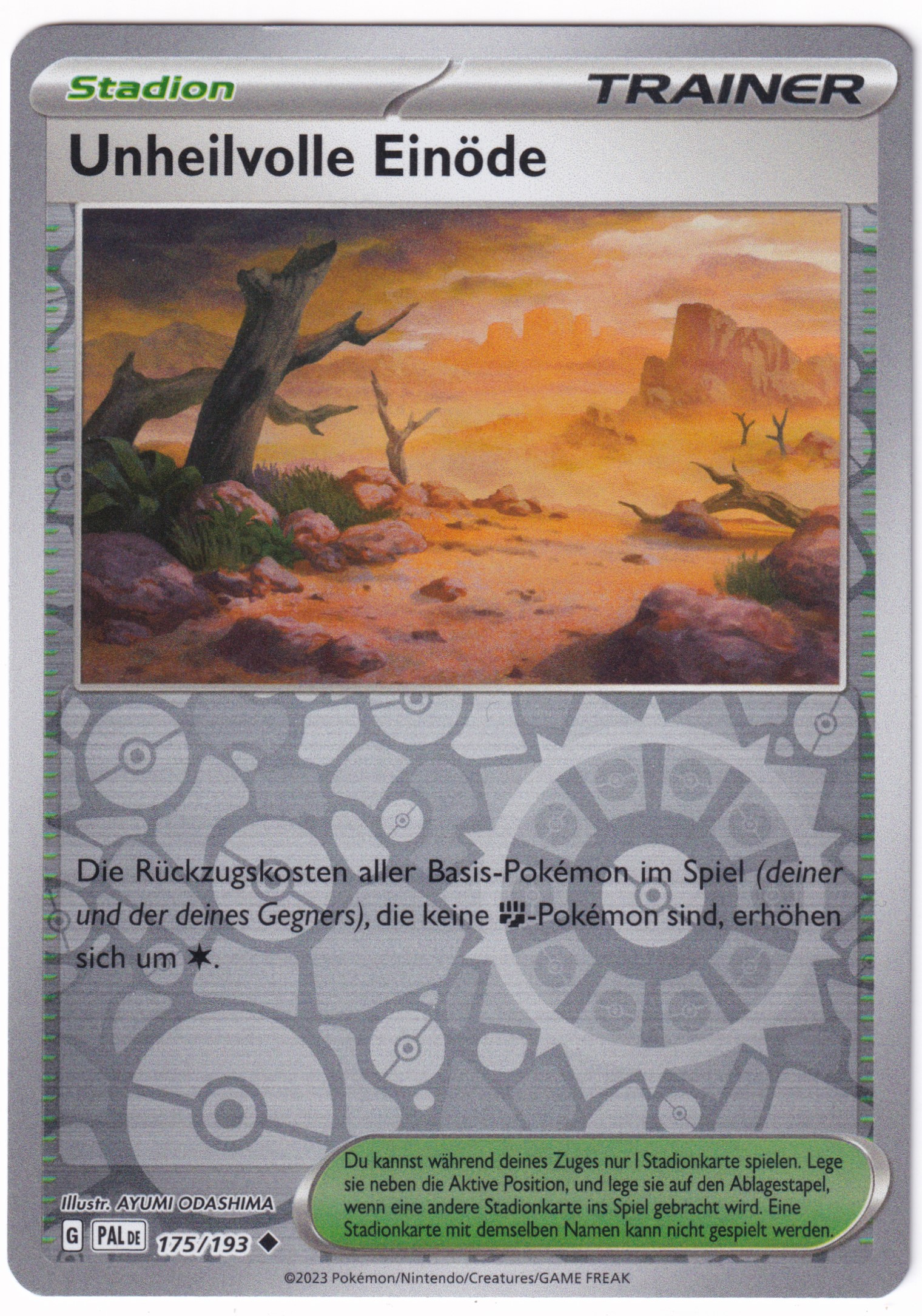 Unheilvolle Einöde 175/193 Uncommon Reverse Holo - Entwicklungen in Paldea Deutsch