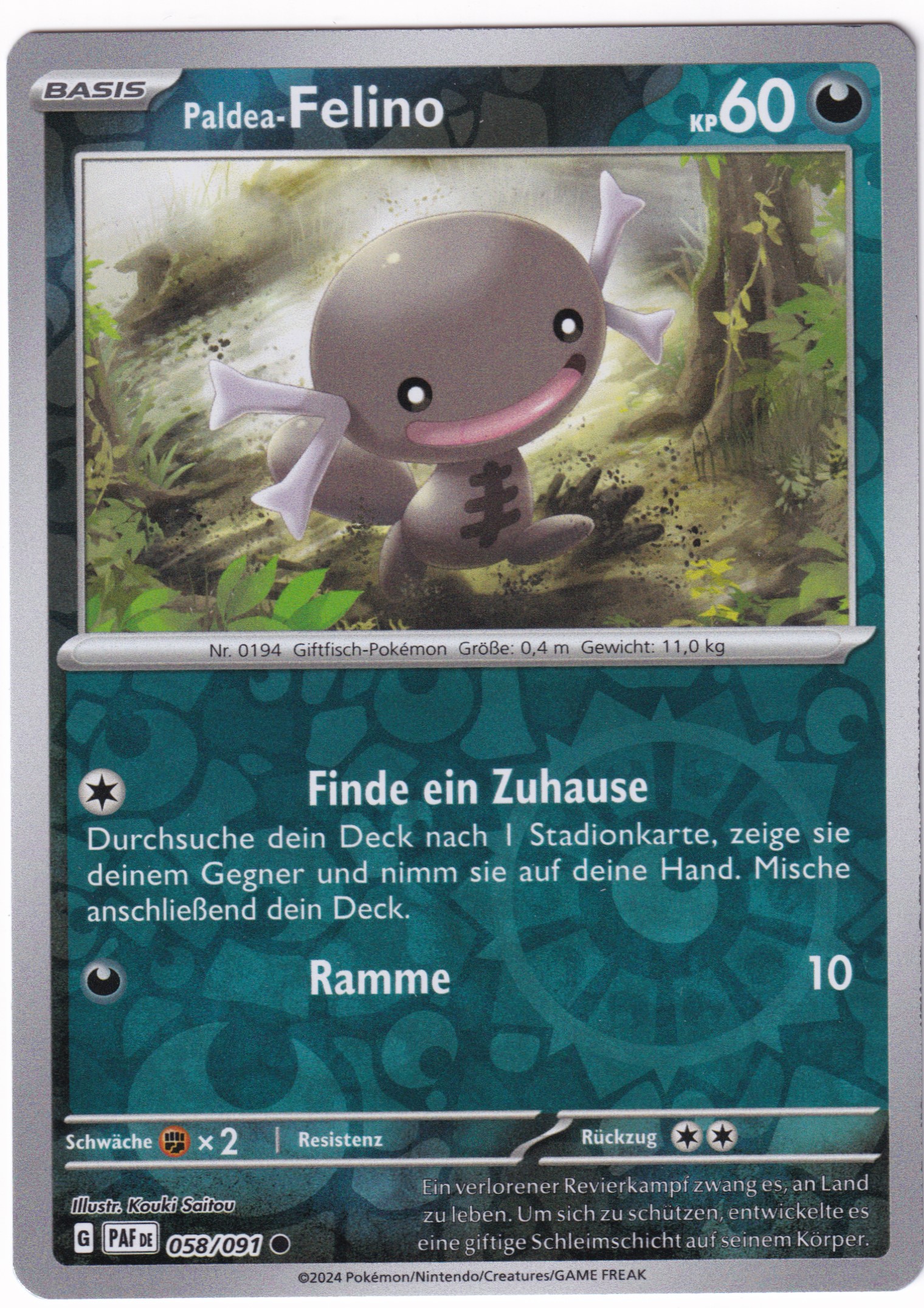 Paldea-Felino 058/091 Common Reverse Holo - Karmesin & Purpur - Paldeas Schicksale Deutsch