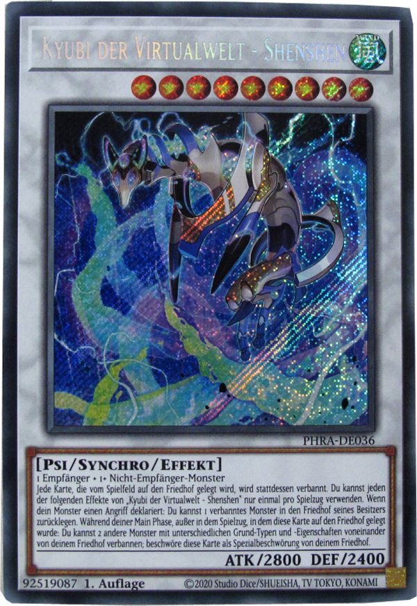 PHRA-DE036 Kyubi der Virtualwelt - Shenshen Secret Rare deutsch