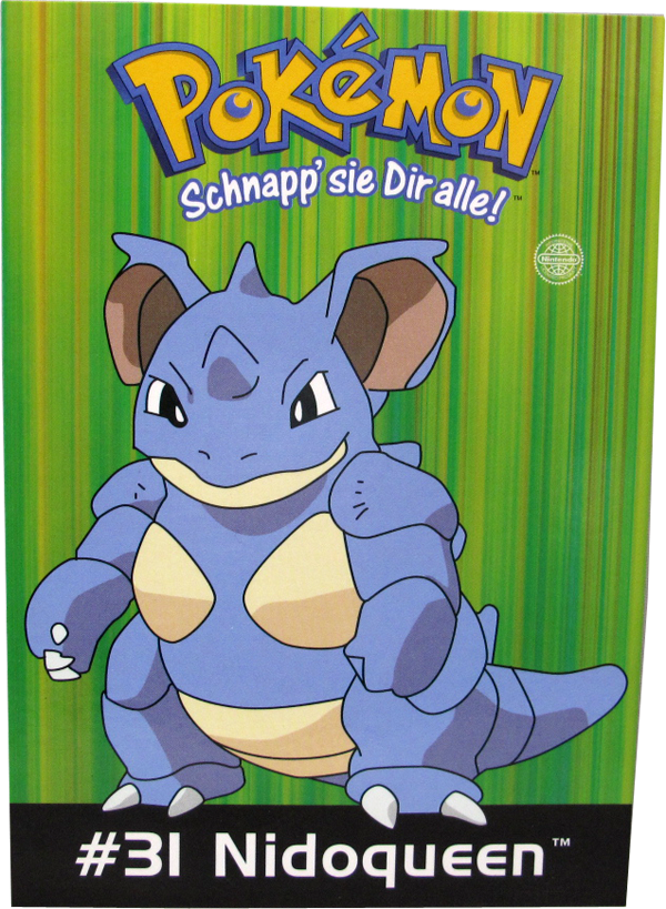Pokemon Erste Generation Postkarte #31 Nidoqueen