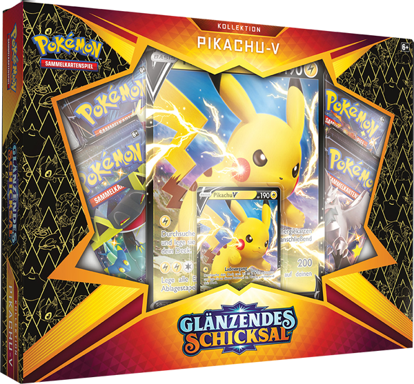 Pokemon Glänzendes Schicksal Pikachu-V Kollektion deutsch
