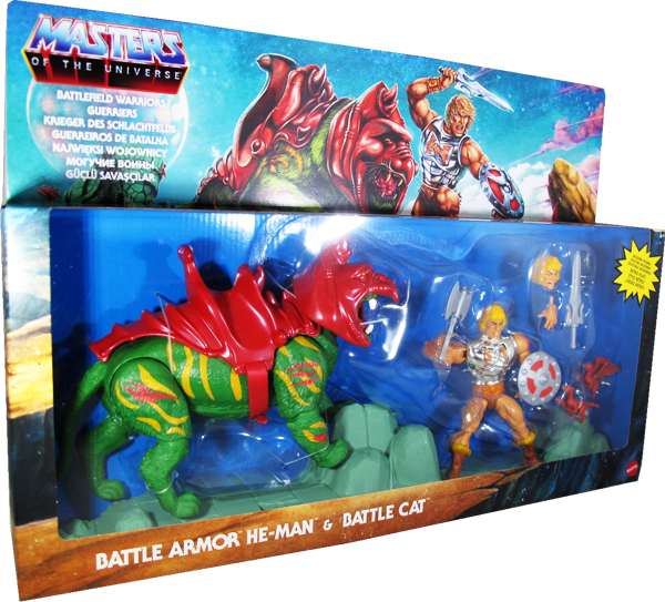 Action Figur Masters of the Universe Battle Armor He-Man & Battle Cat