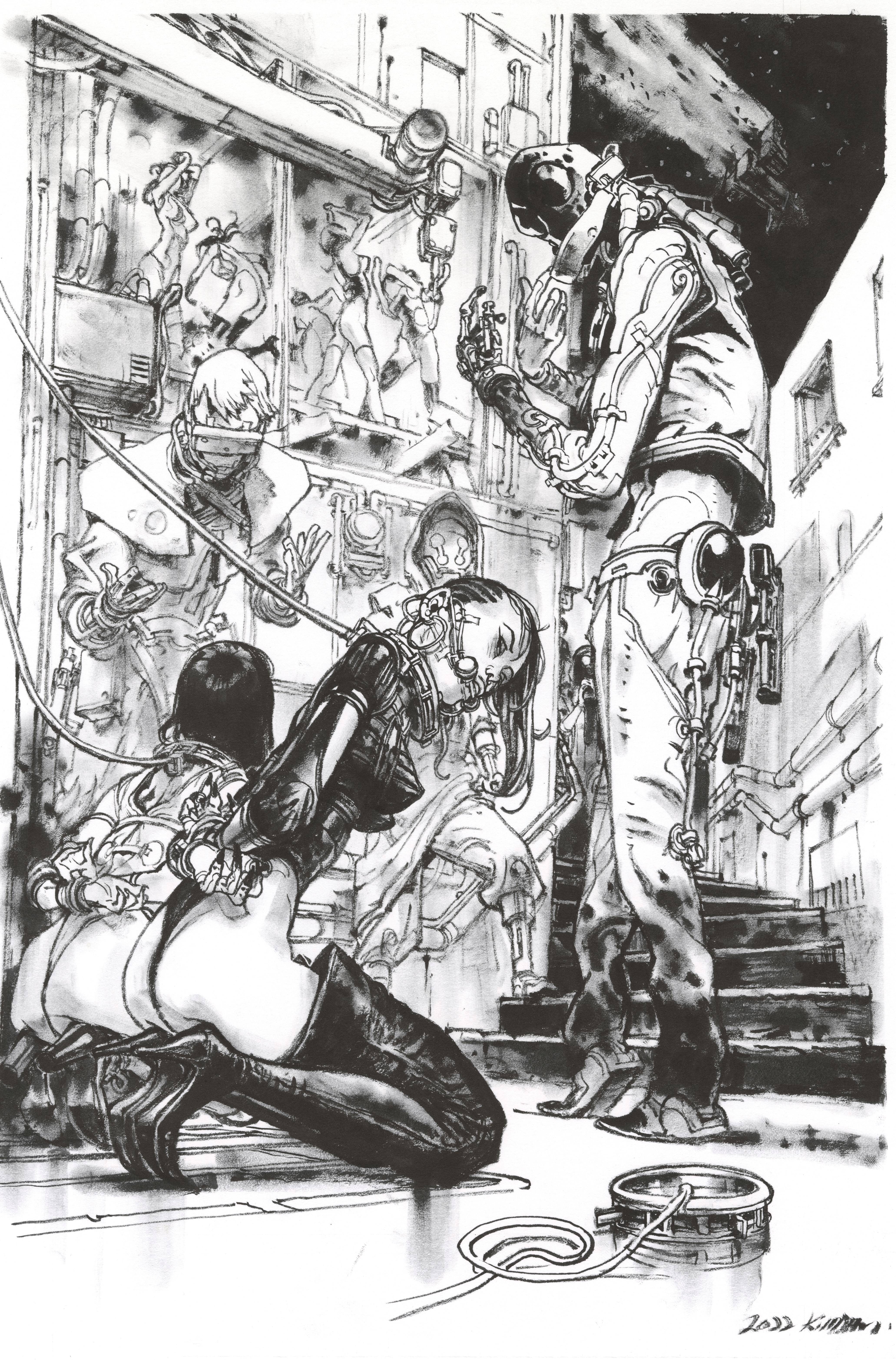 LIQUID KILL #1 (OF 6) 1:10 JUNG GI B&W VARIANT