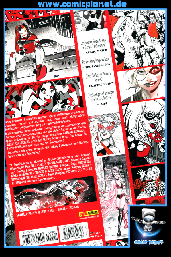 Harley Quinn: Schwarz, Weiß und Rot
