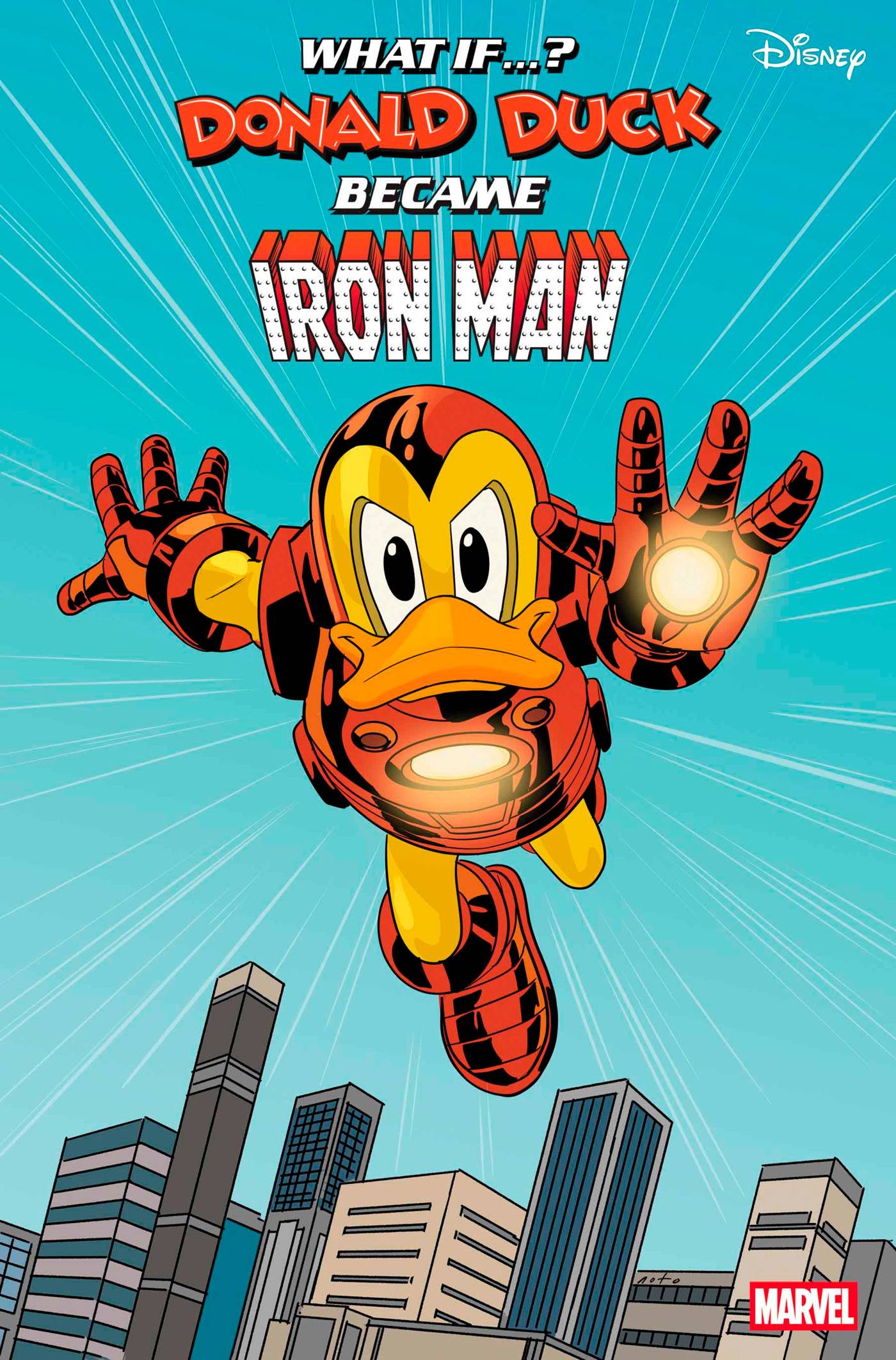 WHAT IF DONALD DUCK BECAME IRON MAN #1 NOTO IRON MAN VAR