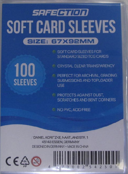 Safection - Softsleeves Standard - 100 Card Sleeves
