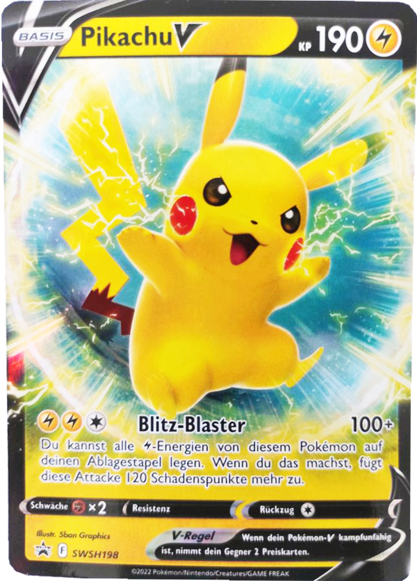 SWSH198 Pikachu V Oversize deutsch