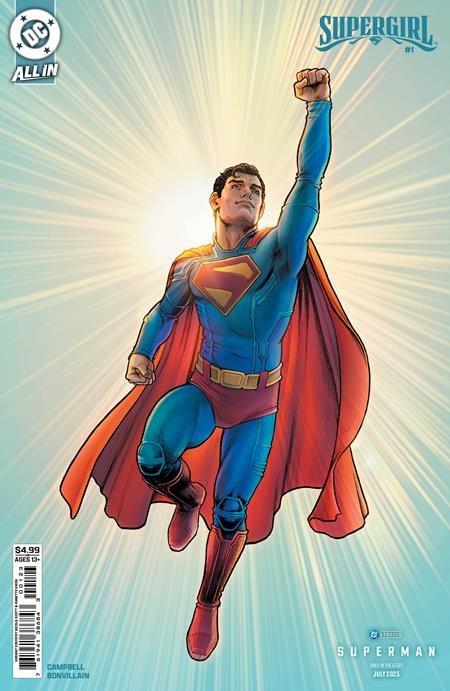 SUPERGIRL #1 CVR I NICOLA SCOTT SUPERMAN MOVIE CARD STOCK VAR