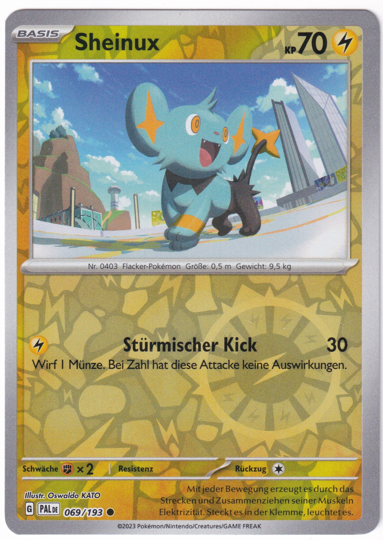 Sheinux 069/193 Common Reverse Holo - Entwicklungen in Paldea Deutsch