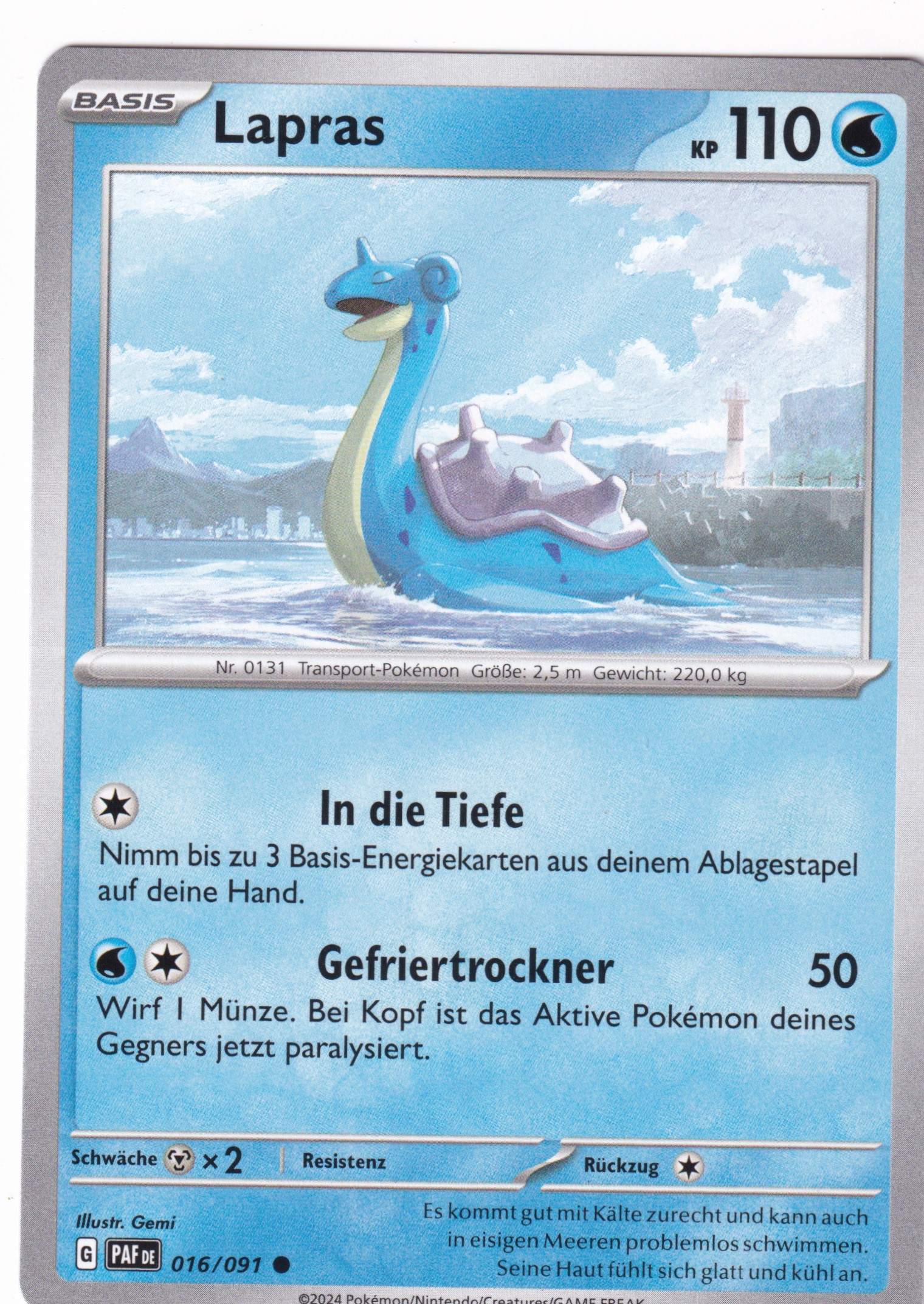 Lapras 016/091 Common - Karmesin & Purpur - Paldeas Schicksale Deutsch
