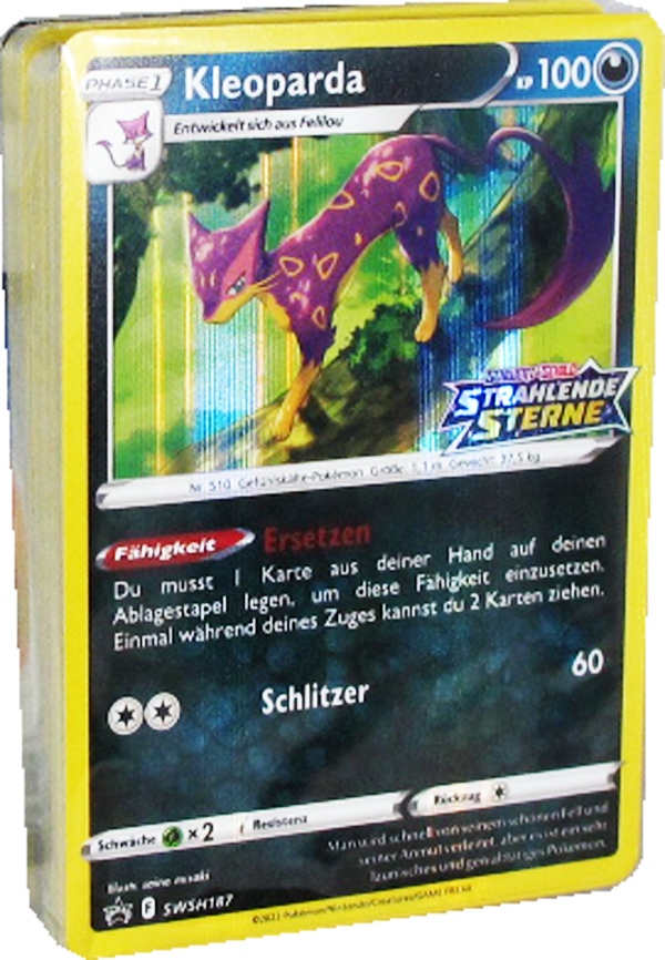 Pokemon Strahlende Sterne B&B Stadion Box - Kleoparda Pre-Release Deck