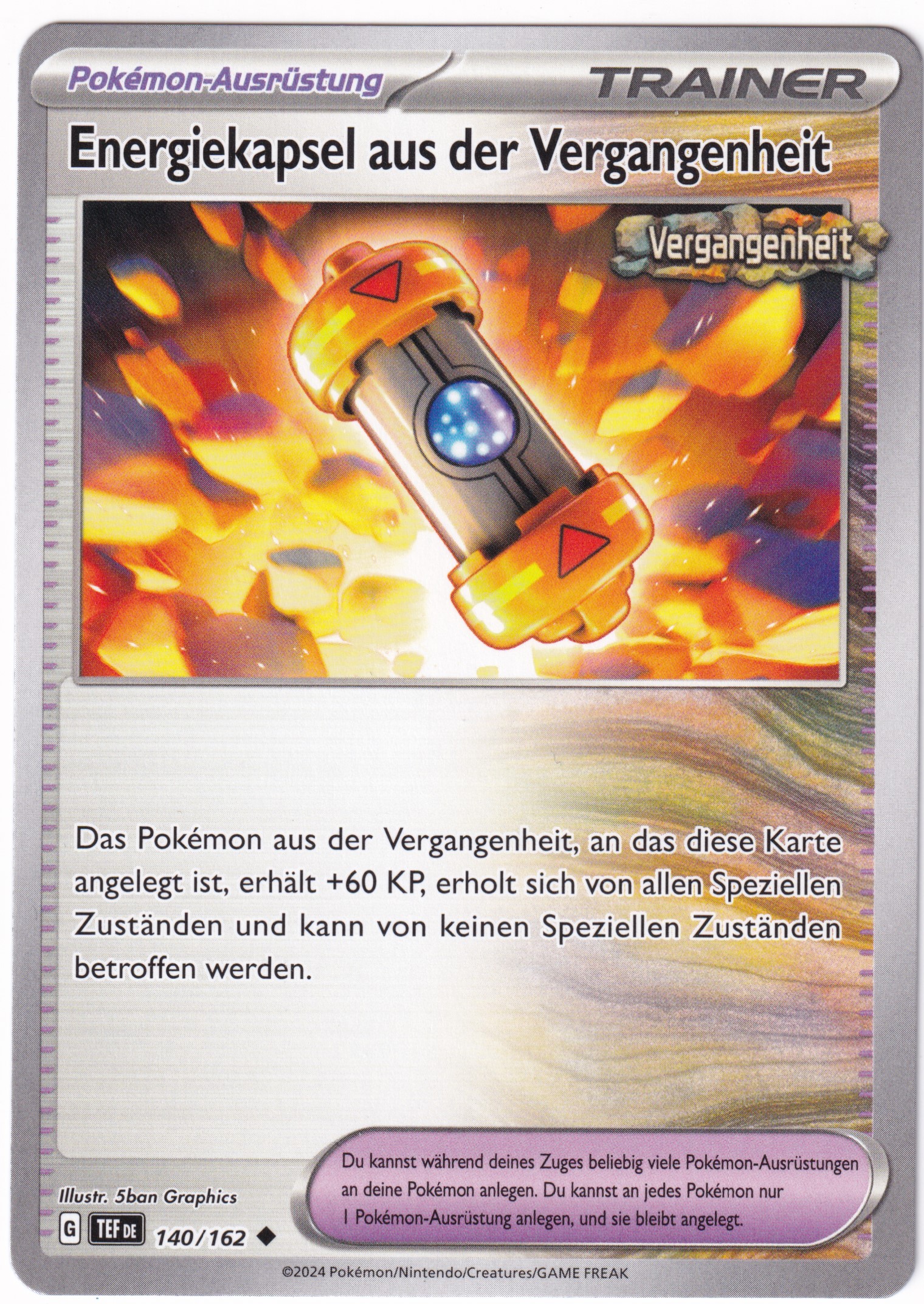 Energiekapsel aus der Vergangenheit 140/162 Uncommon - Karmesin & Purpur - Gewalten der Zeit Deutsch