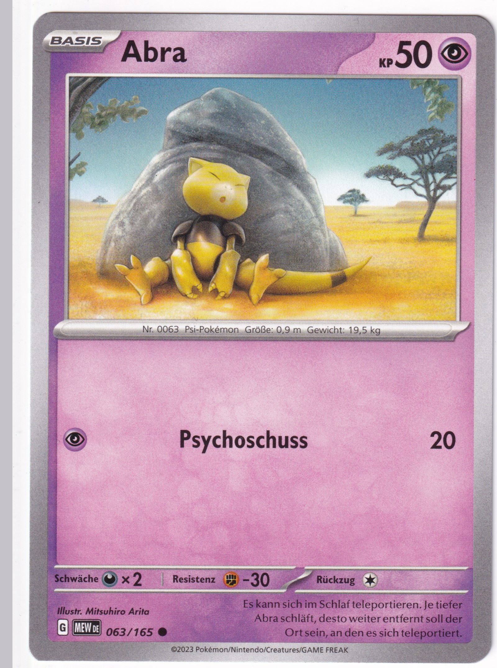 Abra 063/165 Common - Karmesin & Purpur - 151 Deutsch