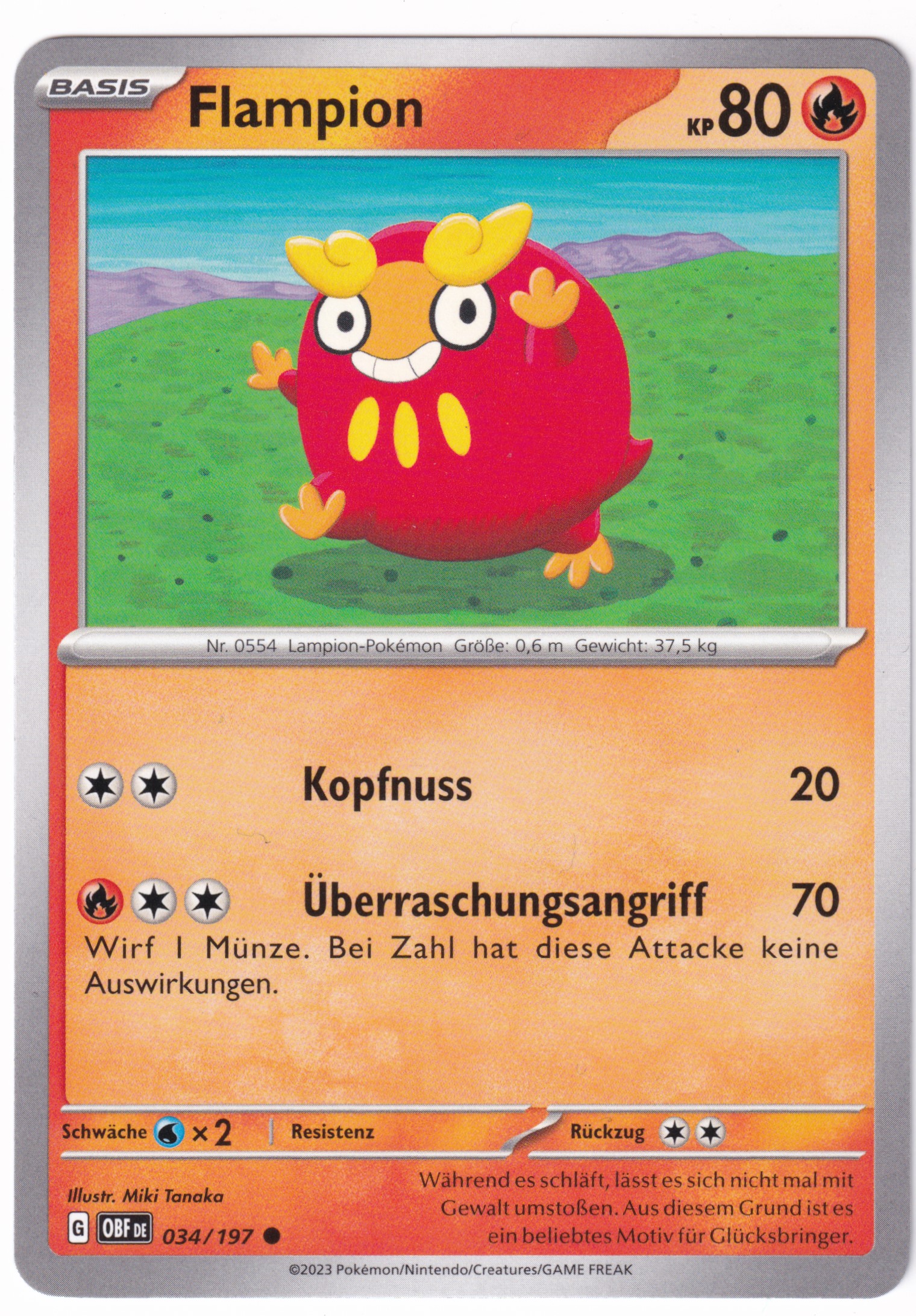 Flampion 034/197 Common - Obsidian Flammen Deutsch