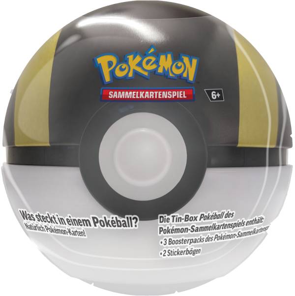 Pokemon Poke Ball Tin schwarz/gelb/weiß - Hyperball (2025) deutsch