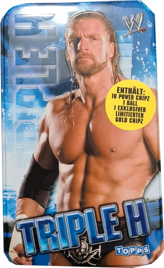 Topps Trading Cards - WWE Power Chipz Triple H Tin deutsch