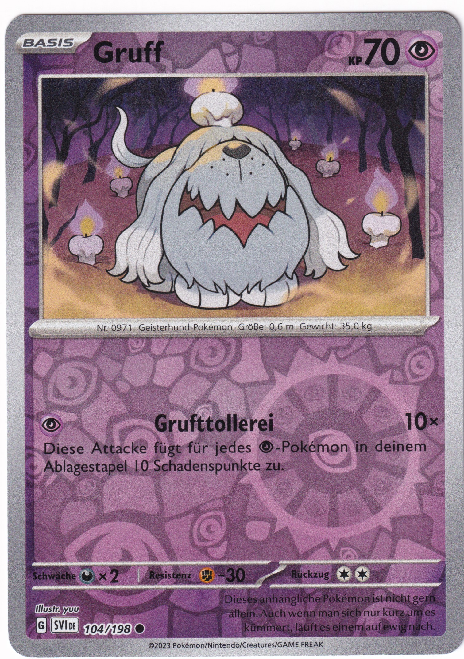 Gruff 104/198 Common Reverse Holo  - Karmesin & Purpur Deutsch