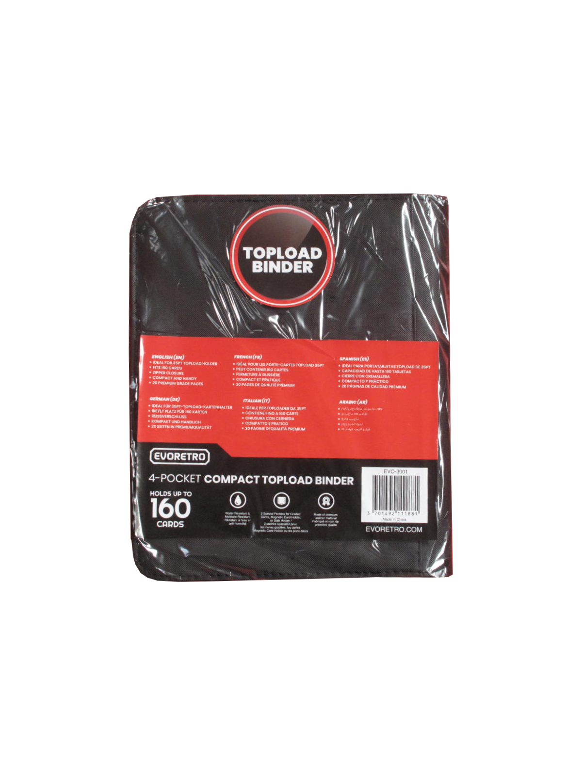 Evoretro 4-Pocket Compact Top Load Binder