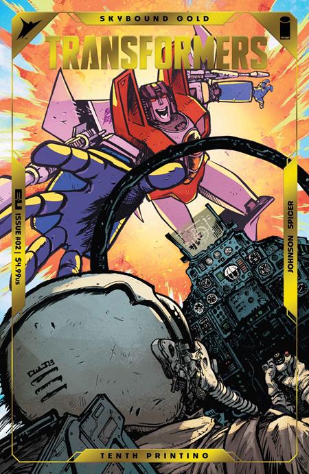 TRANSFORMERS #2 10TH PTG CVR A DANIEL WARREN JOHNSON GOLD FOIL