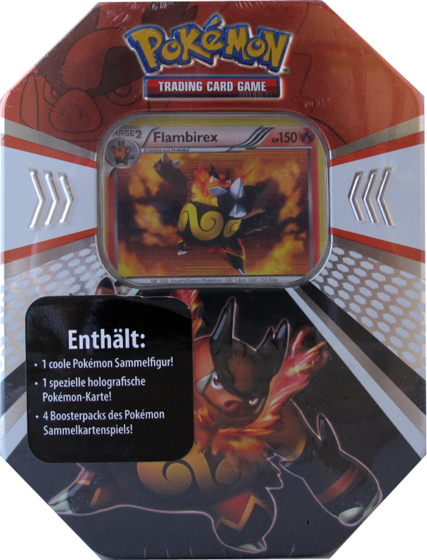 Pokemon Tin Box Flambirex deutsch