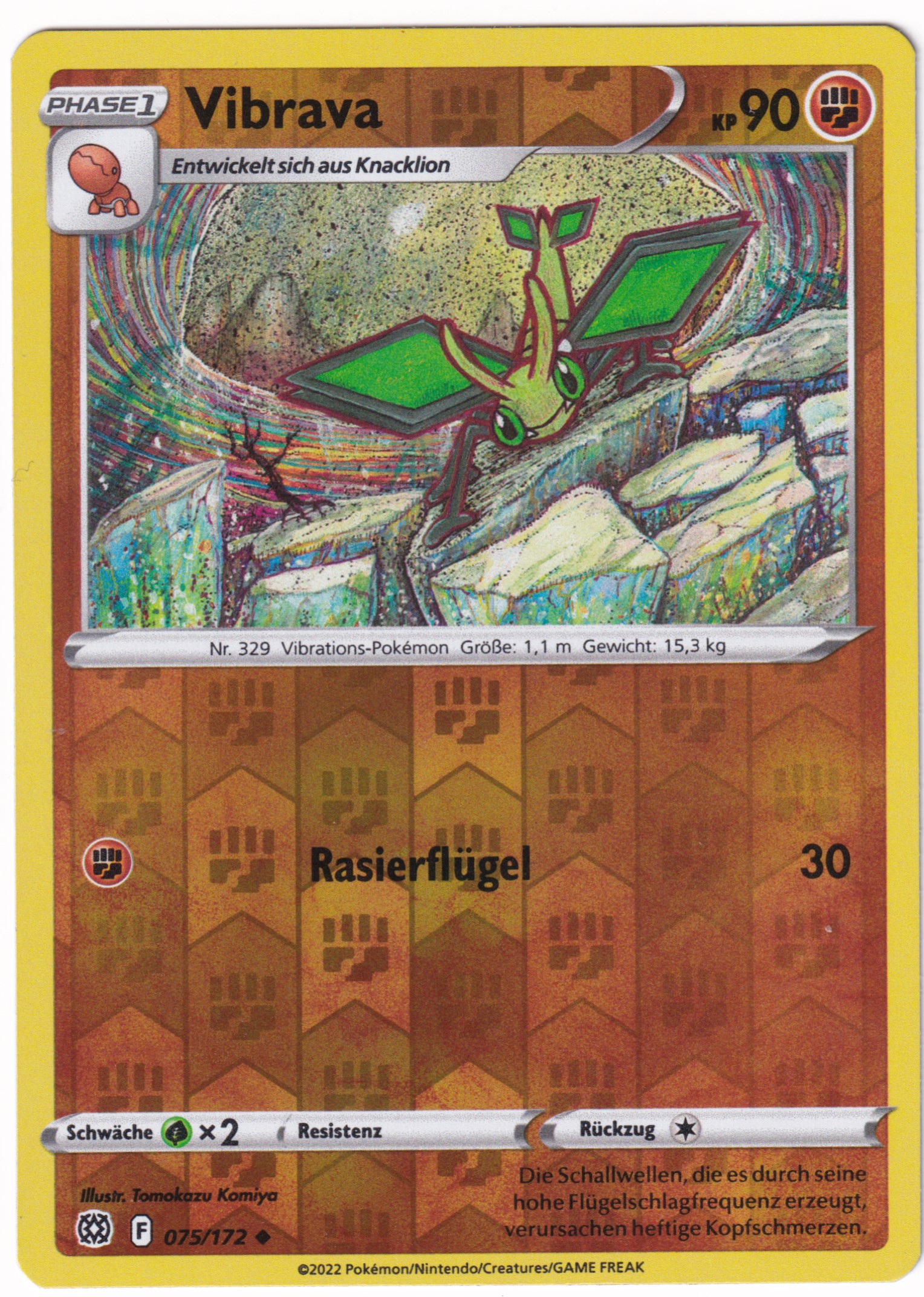 Vibrava 075/172 Uncommon Reverse Holo - Strahlende Sterne Deutsch