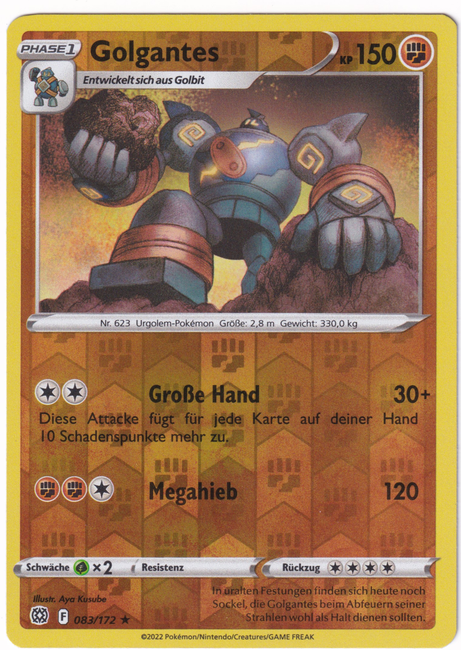 Golgantes 083/172 Rare Reverse Holo - Strahlende Sterne Deutsch