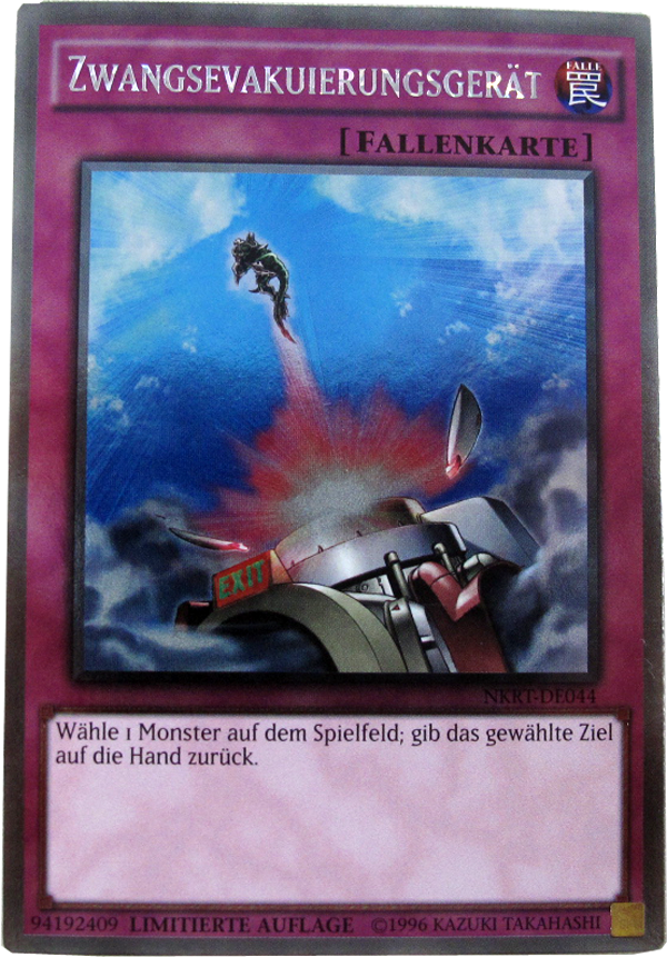 NKRT-DE044 Zwangsevakuierungsgerät Platinum Rare deutsch
