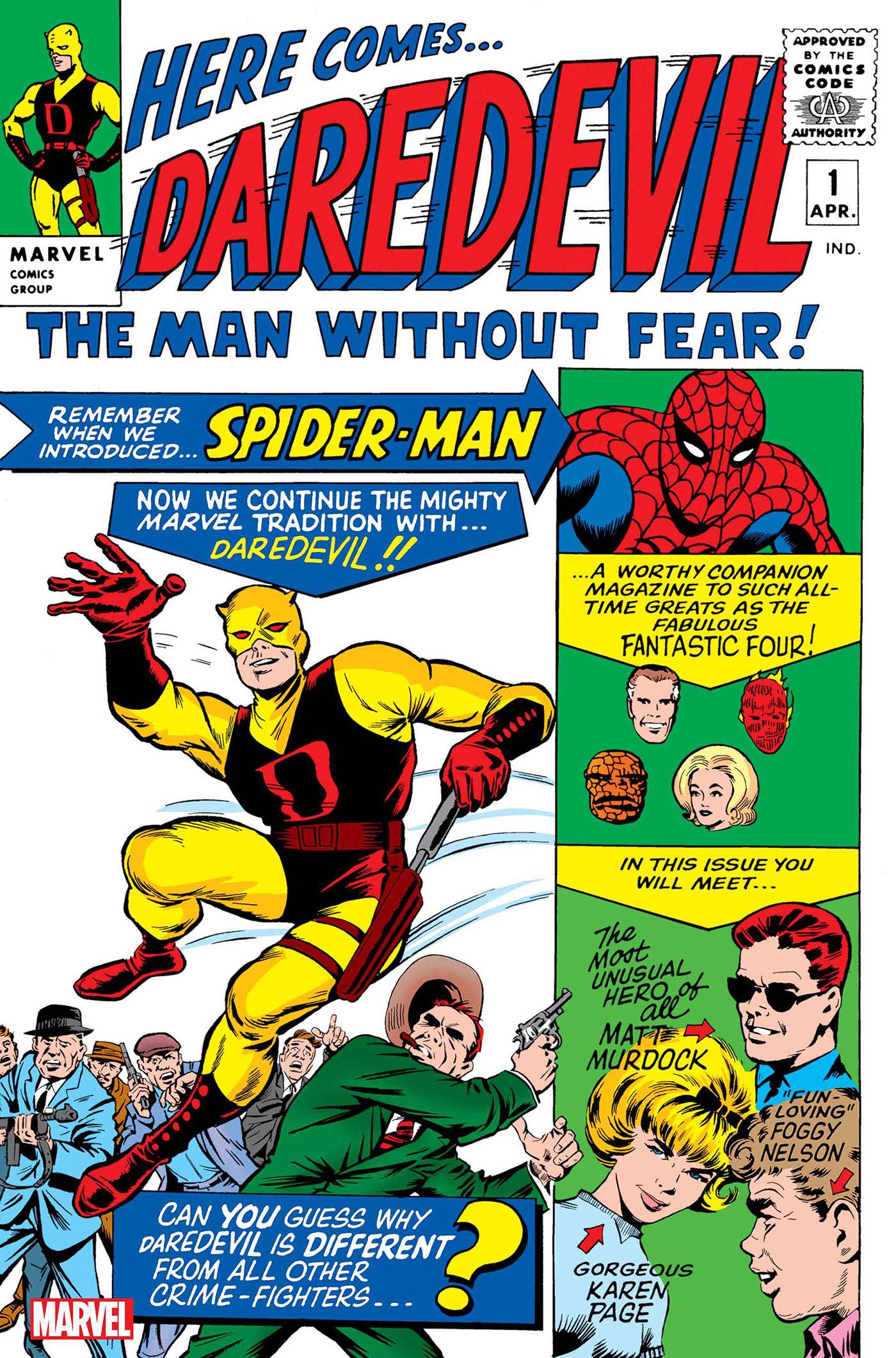 DAREDEVIL #1 FACSIMILE EDITION - FOIL - VAR