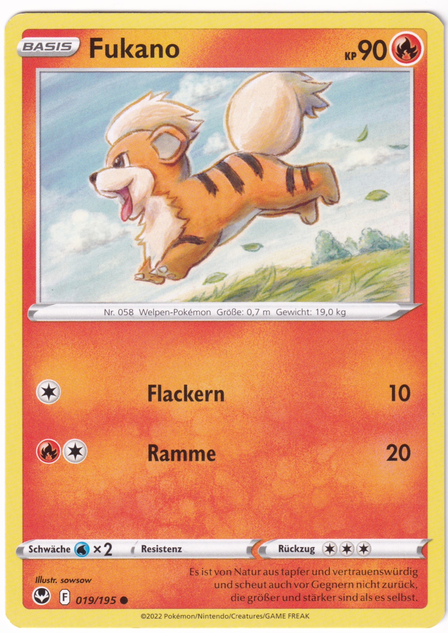 Fukano 019/195 Common - Silberne Sturmwinde Deutsch