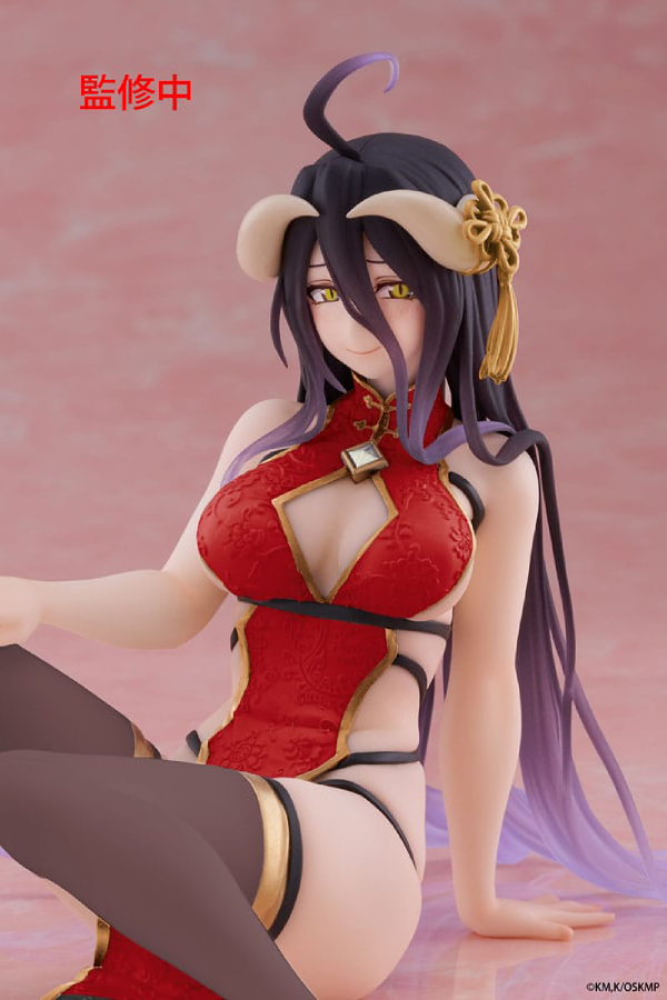 Figur - Overlord - Desktop Cute Figure - Albedo (Chinese Dress Ver.) Renewal