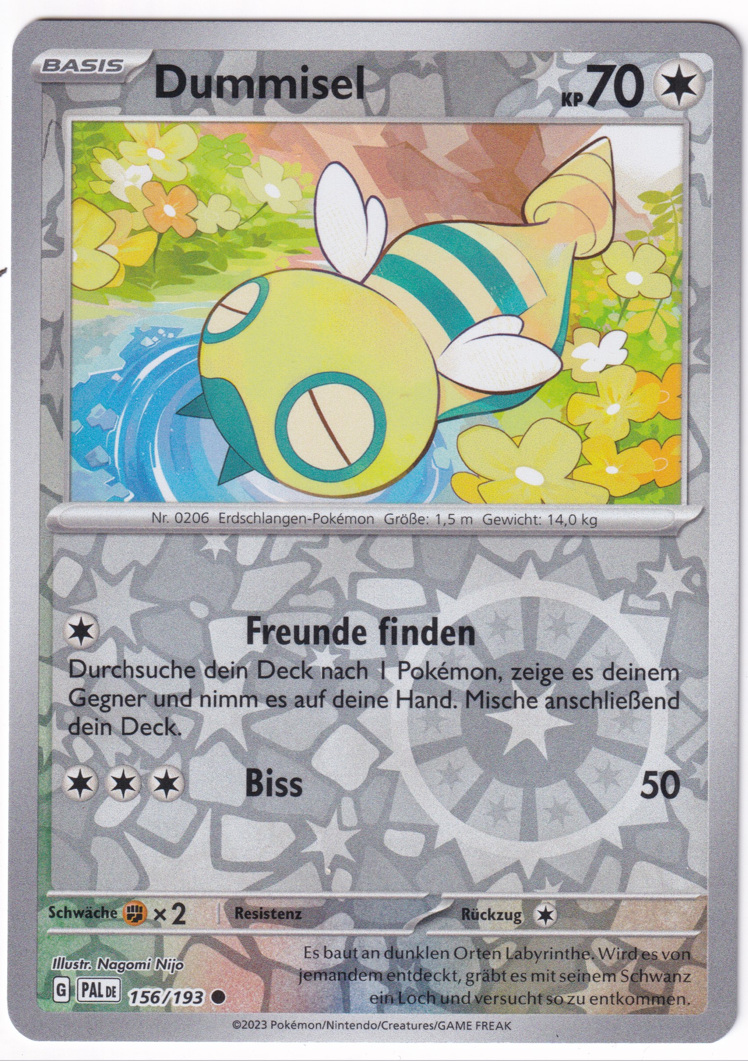 Dummisel 156/193 Common Reverse Holo - Entwicklungen in Paldea Deutsch