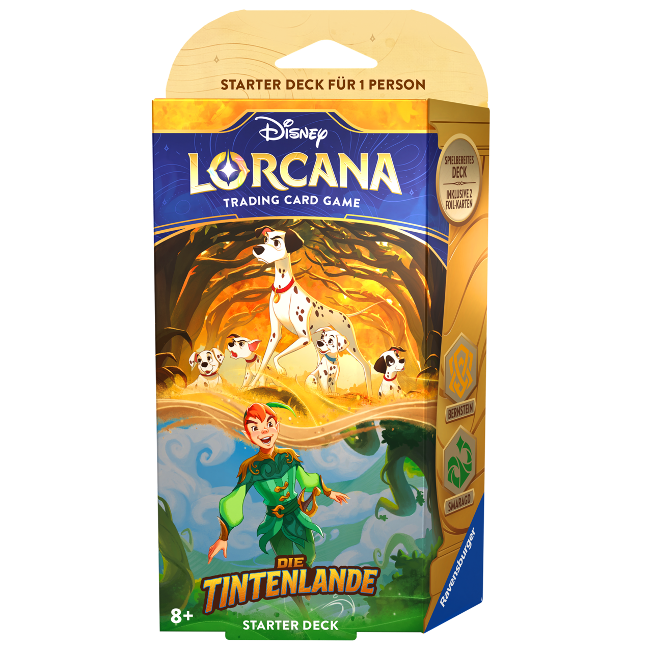 Disney Lorcana Die Tintenlande Starter Deck -  Dalmatiner & Peter Pan deutsch