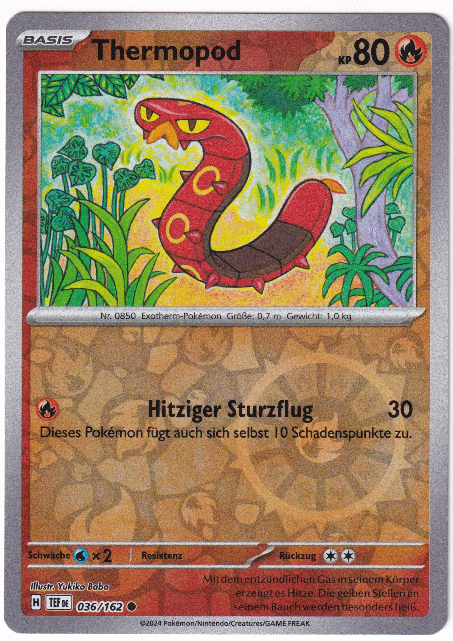 Thermopod 036/162 Common Reverse Holo - Karmesin & Purpur - Gewalten der Zeit Deutsch