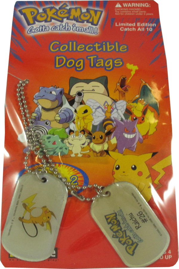 Pokemon Dog Tag Raichu #26