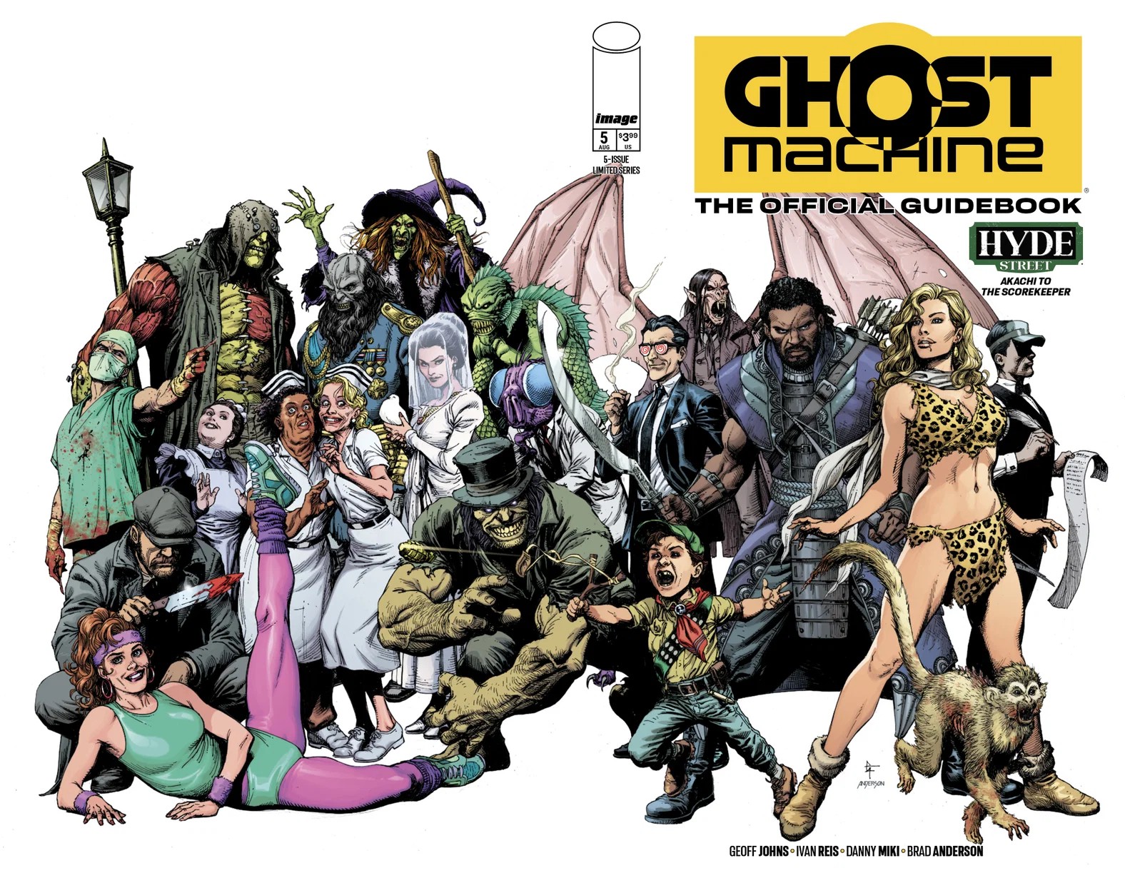 GHOST MACHINE THE OFFICIAL GUIDEBOOK #5 (OF 5) CVR A GARY FRANK WRAPAROUND
