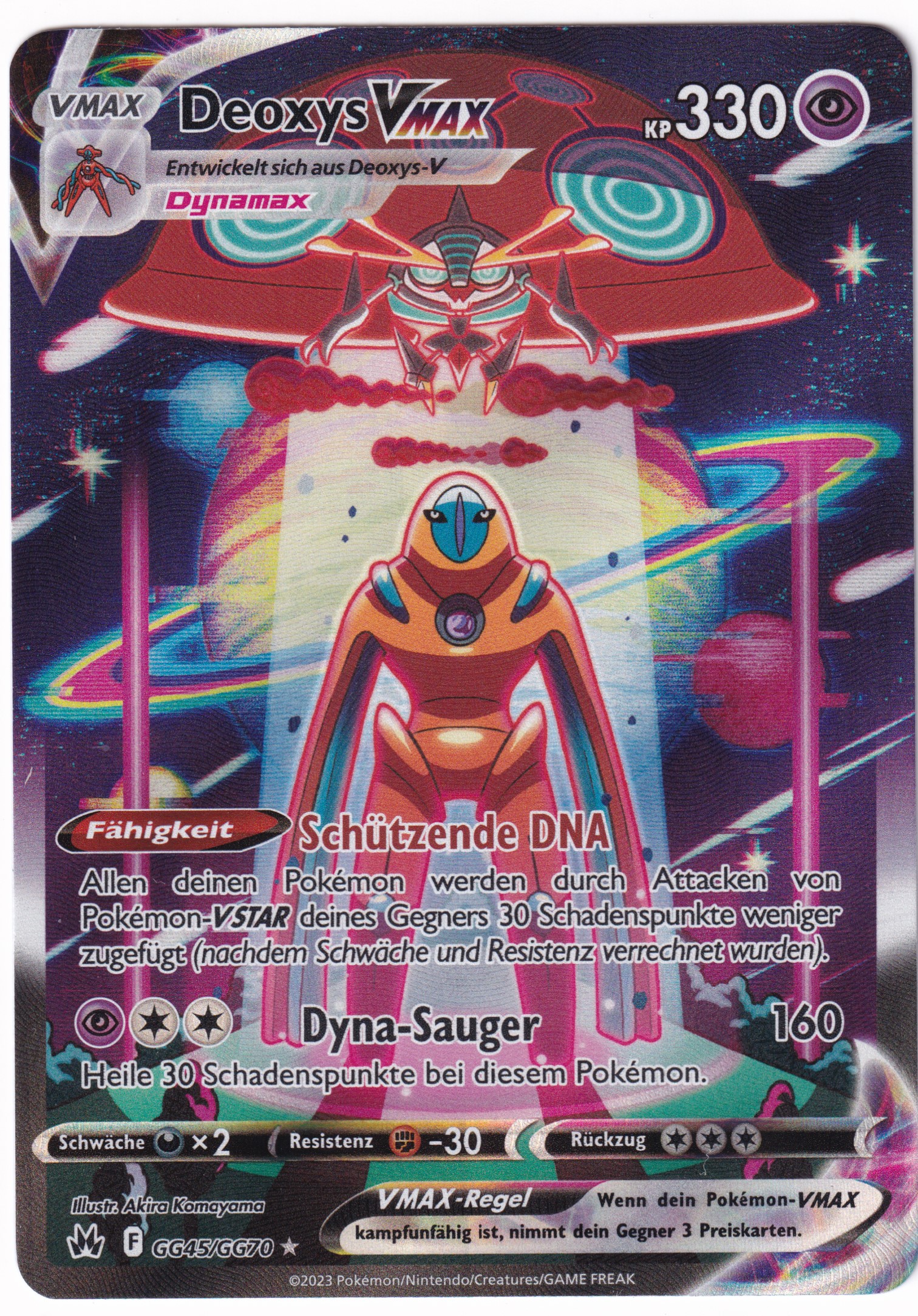 Deoxys-Vmax GG45/GG70 Galar-Gallerie  - Zenit der Könige Deutsch